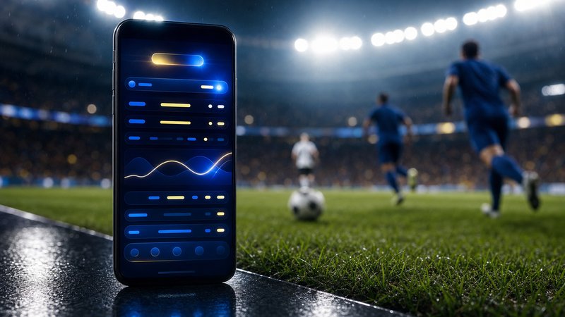 A smartphone showing a sportsbook betting slip resting on a sports pages spread, odds and stakes in view